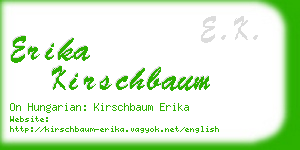 erika kirschbaum business card